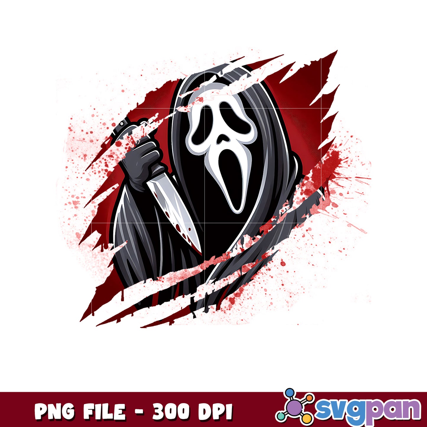 Ghost face claws png, horror movie characters png, halloween movies png
