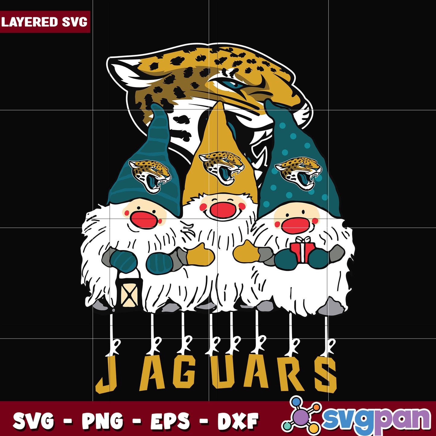 Gnomes Jacksonville Jaguars svg, nfl scores svg, football jaguars svg