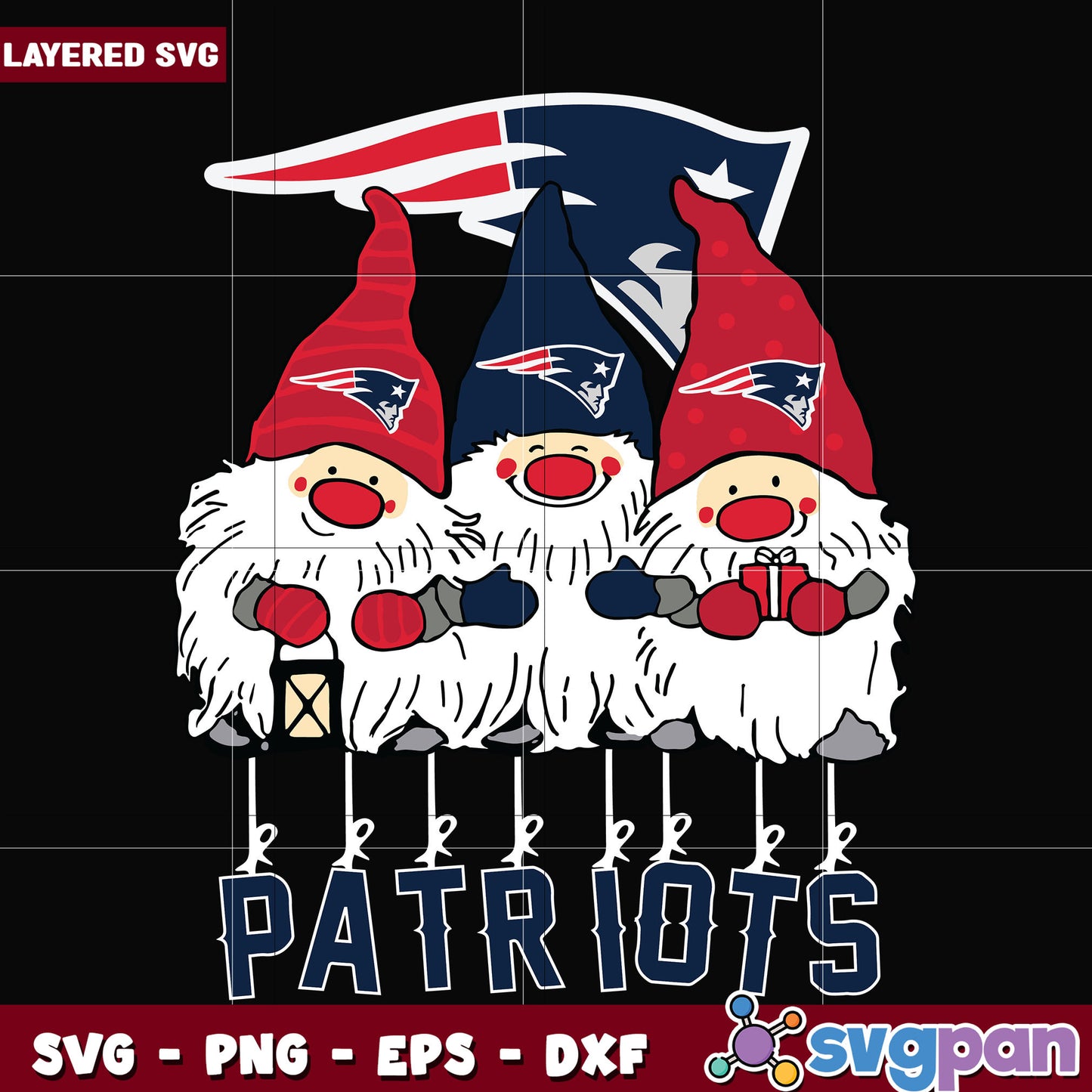 Gnomes New England Patriots svg, nfl scores svg, football patriots svg