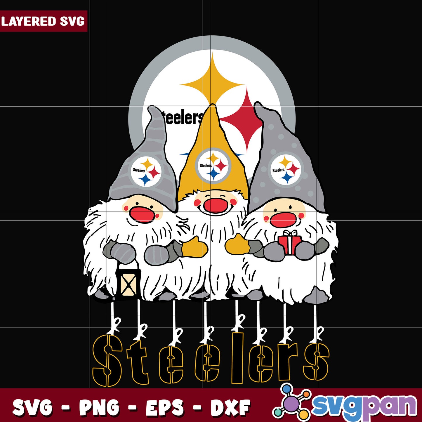 Gnomes Pittsburgh Steelers svg, nfl scores svg, football steelers svg