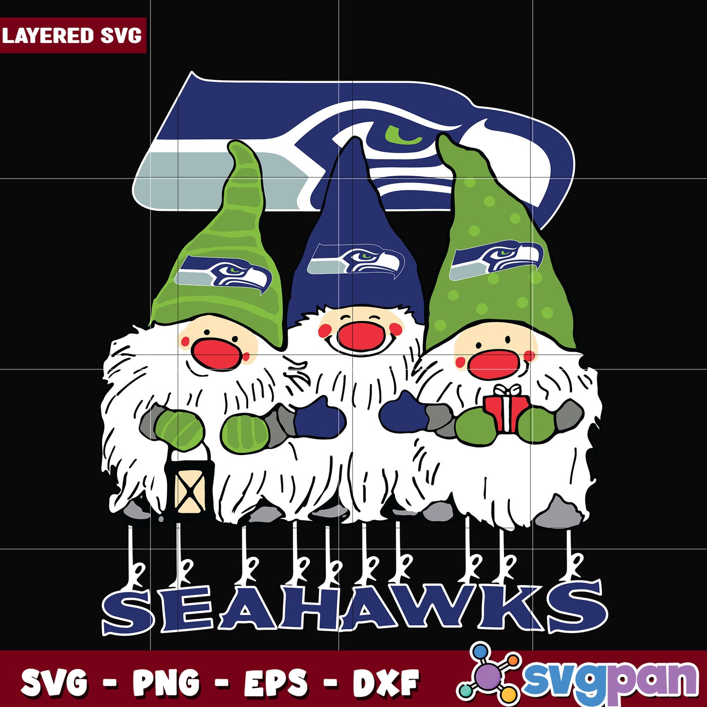 Gnomes Seattle Seahawks svg, nfl scores svg, football seahawks svg
