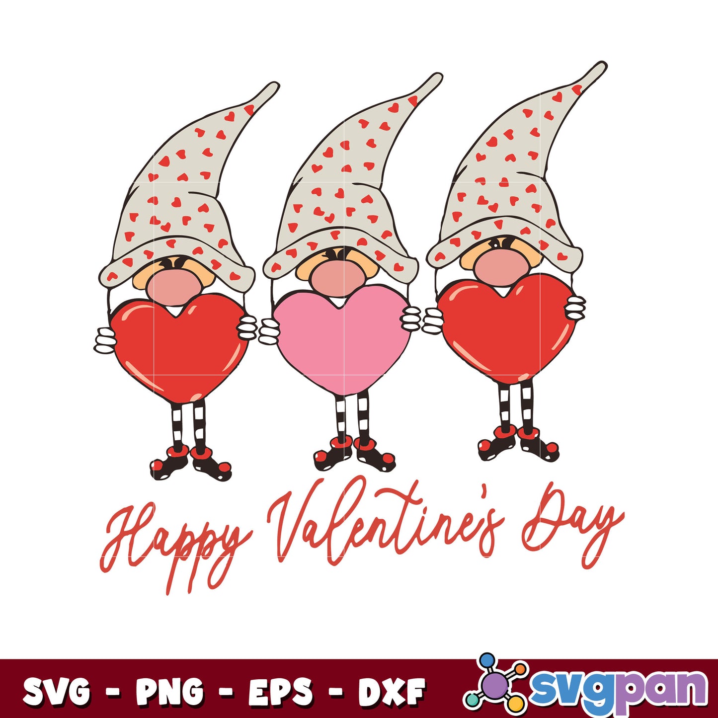Gnomy happy valentines day svg, happy valentines day svg