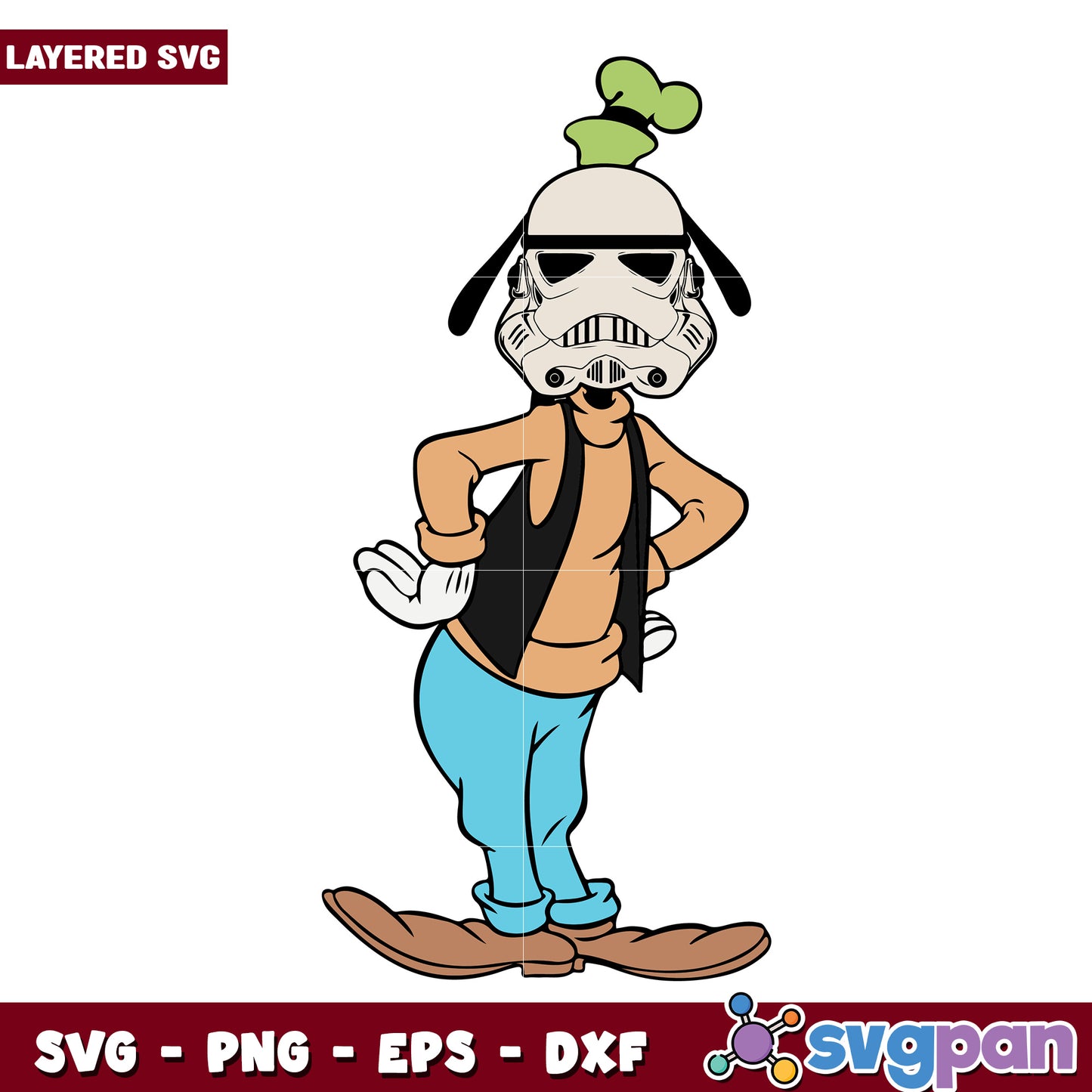 Goofy star wars png, summer time png, disneyland holiday png