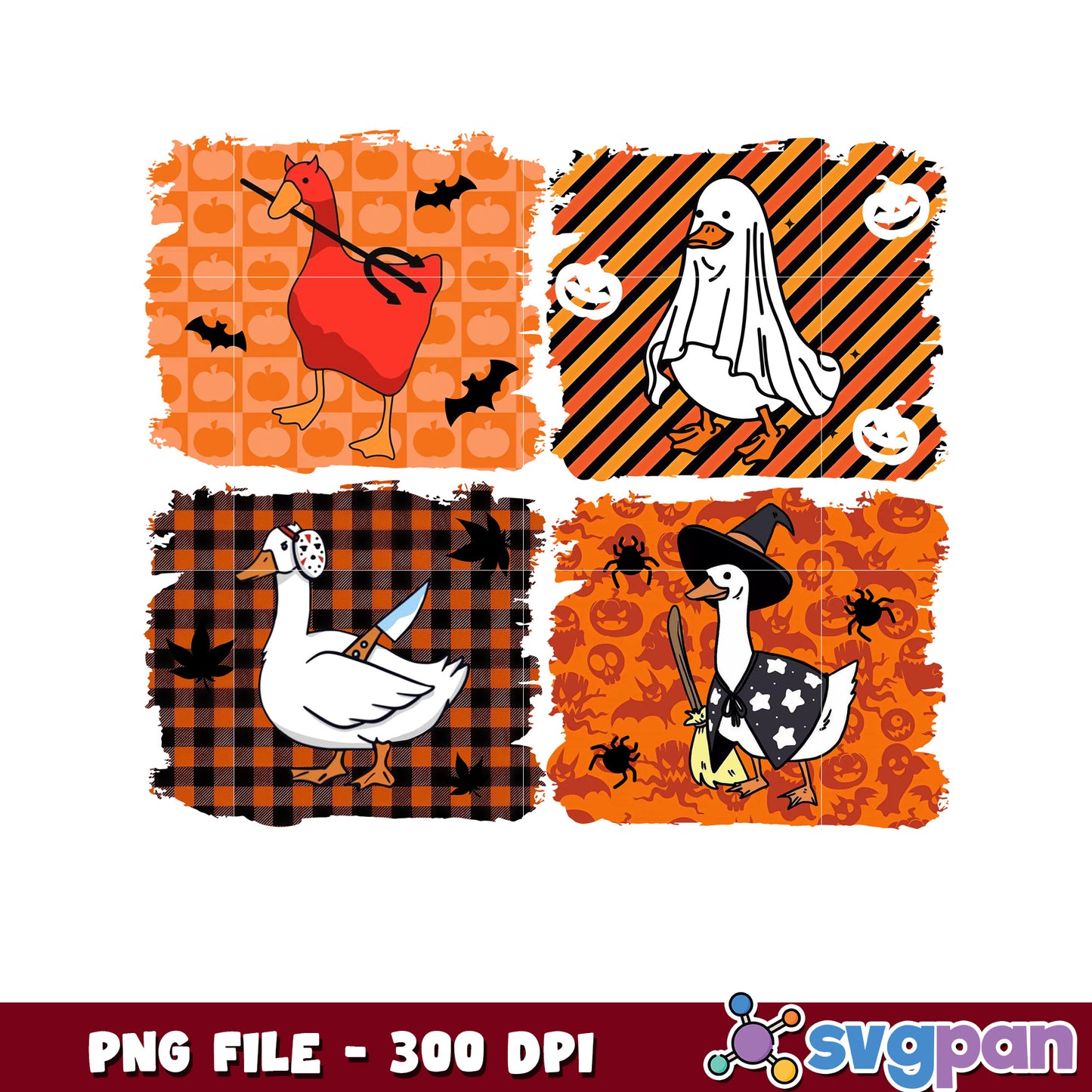 Goose halloween design png, halloween candy png, halloween design png