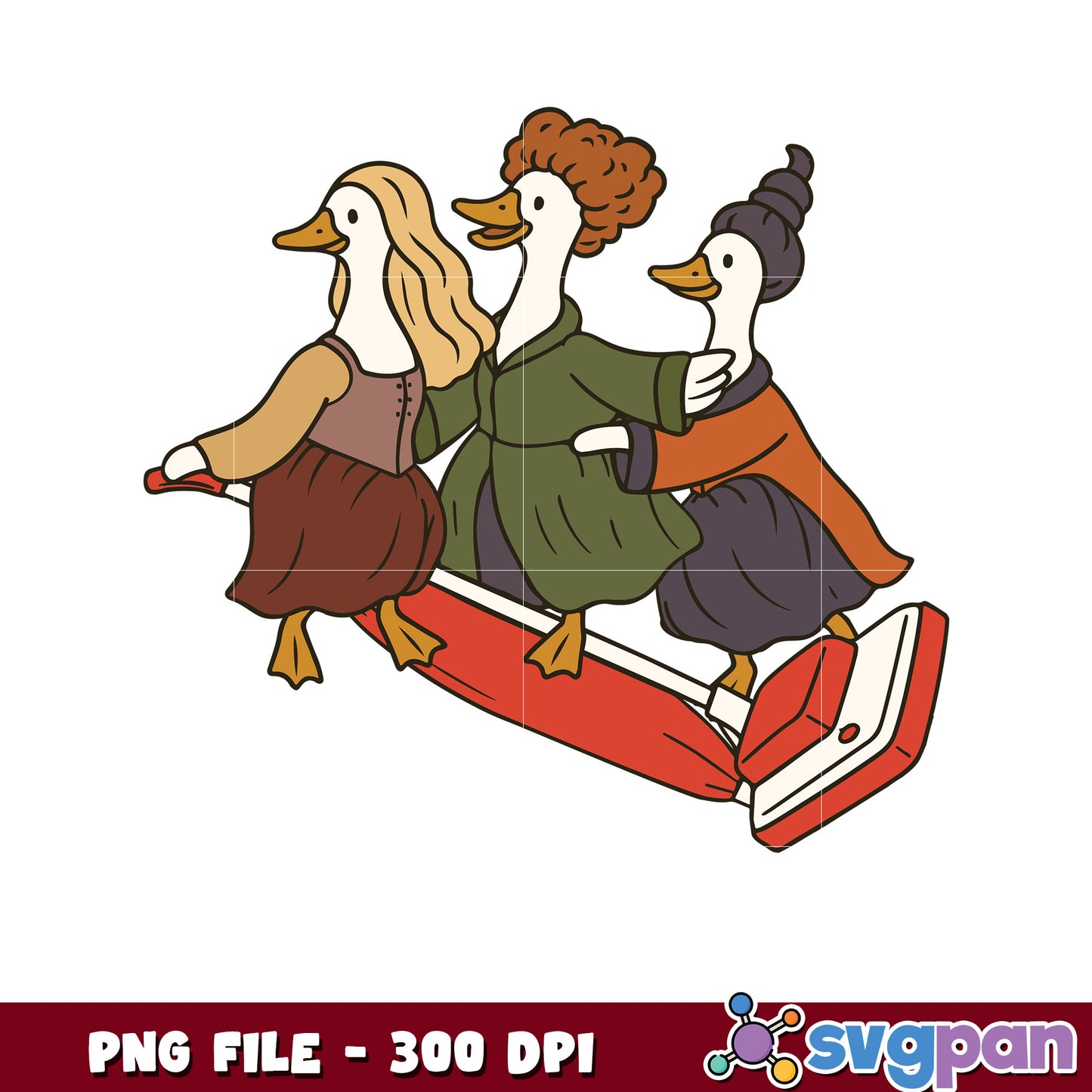 Goose witch funny design png, halloween candy png, halloween design png