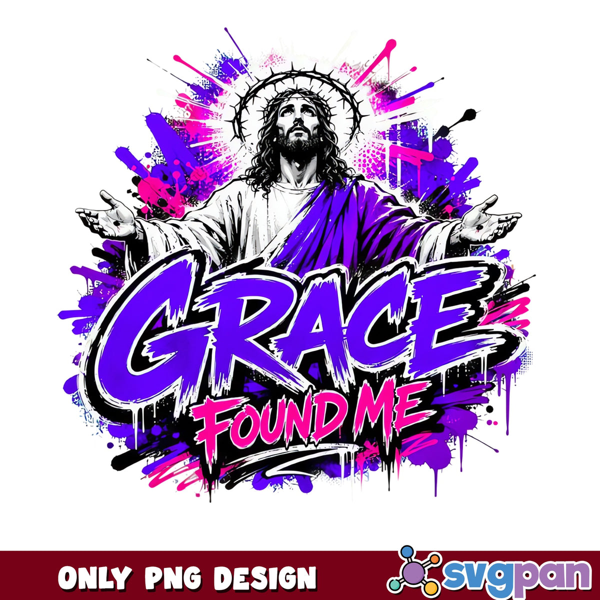 Grace Found Me Jesus PNG, Christian Faith PNG, Religious PNG