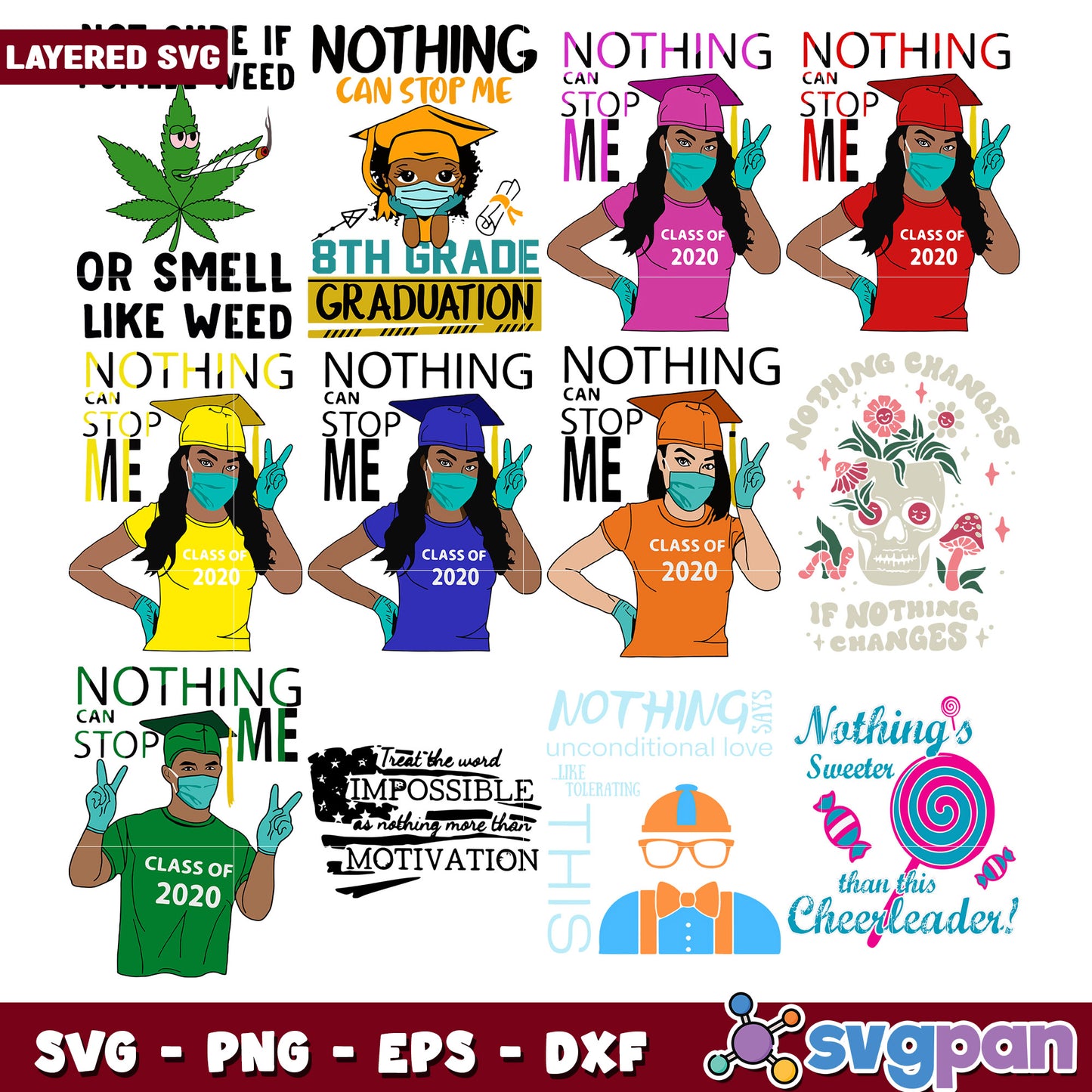 Graduation SVG Bundle Class of 2020