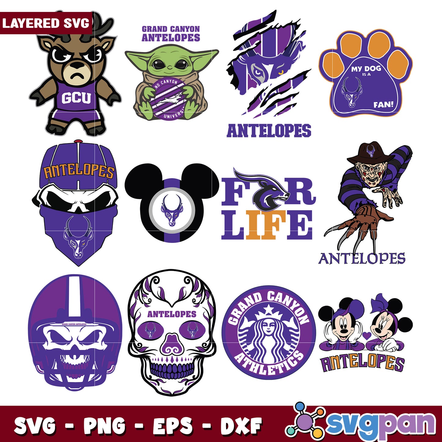 Grand Canyon Antelopes SVG Bundle