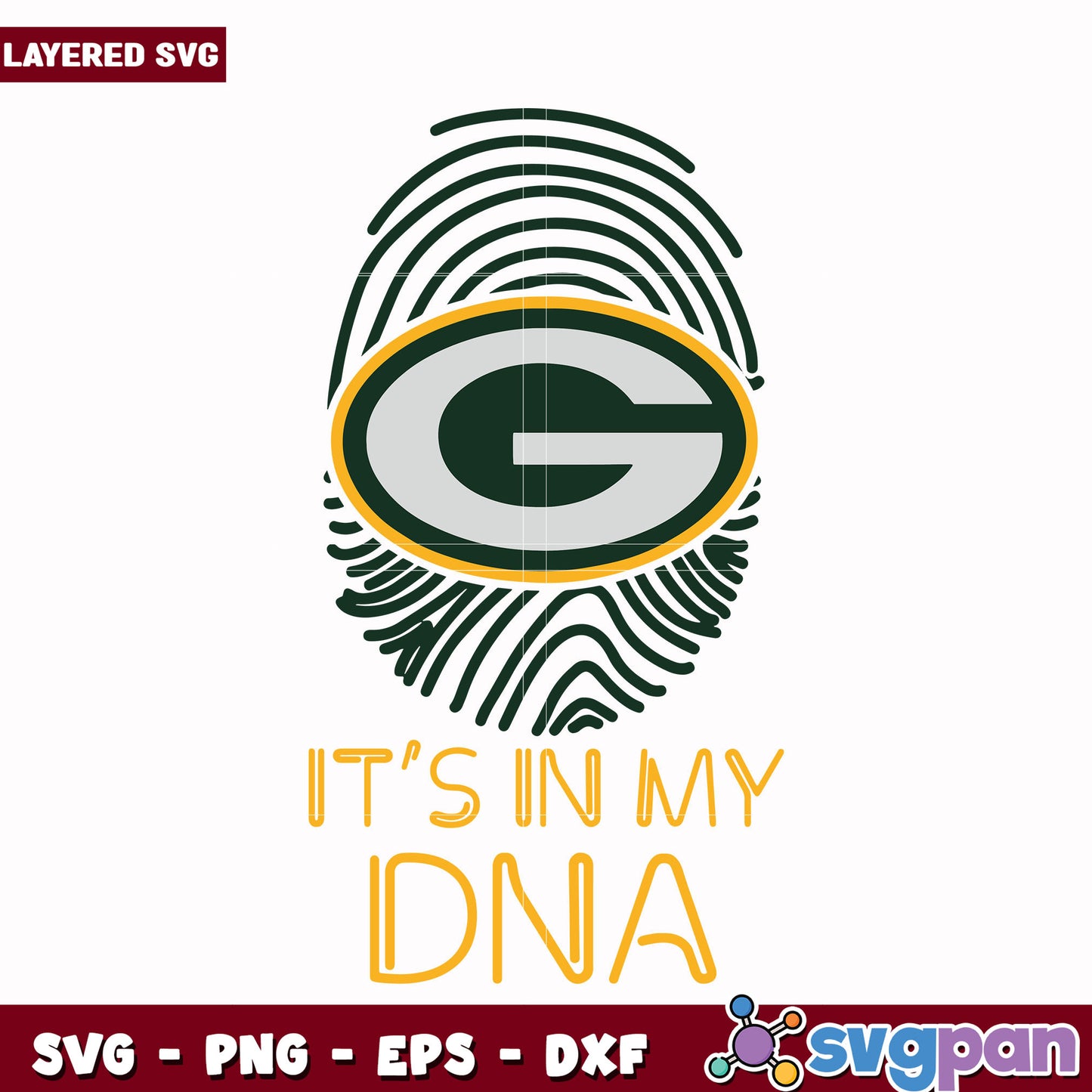 Green Bay Packers it's in my DNA svg, nfl scores svg, football packers svg