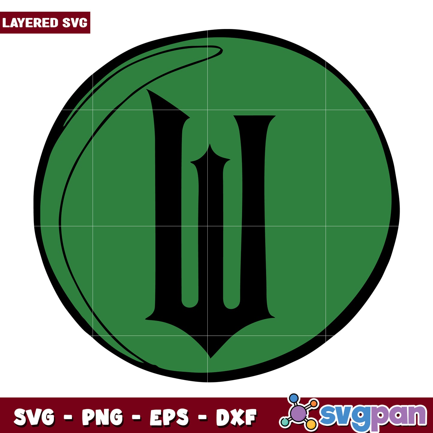 Green Circle W Initial SVG Logo