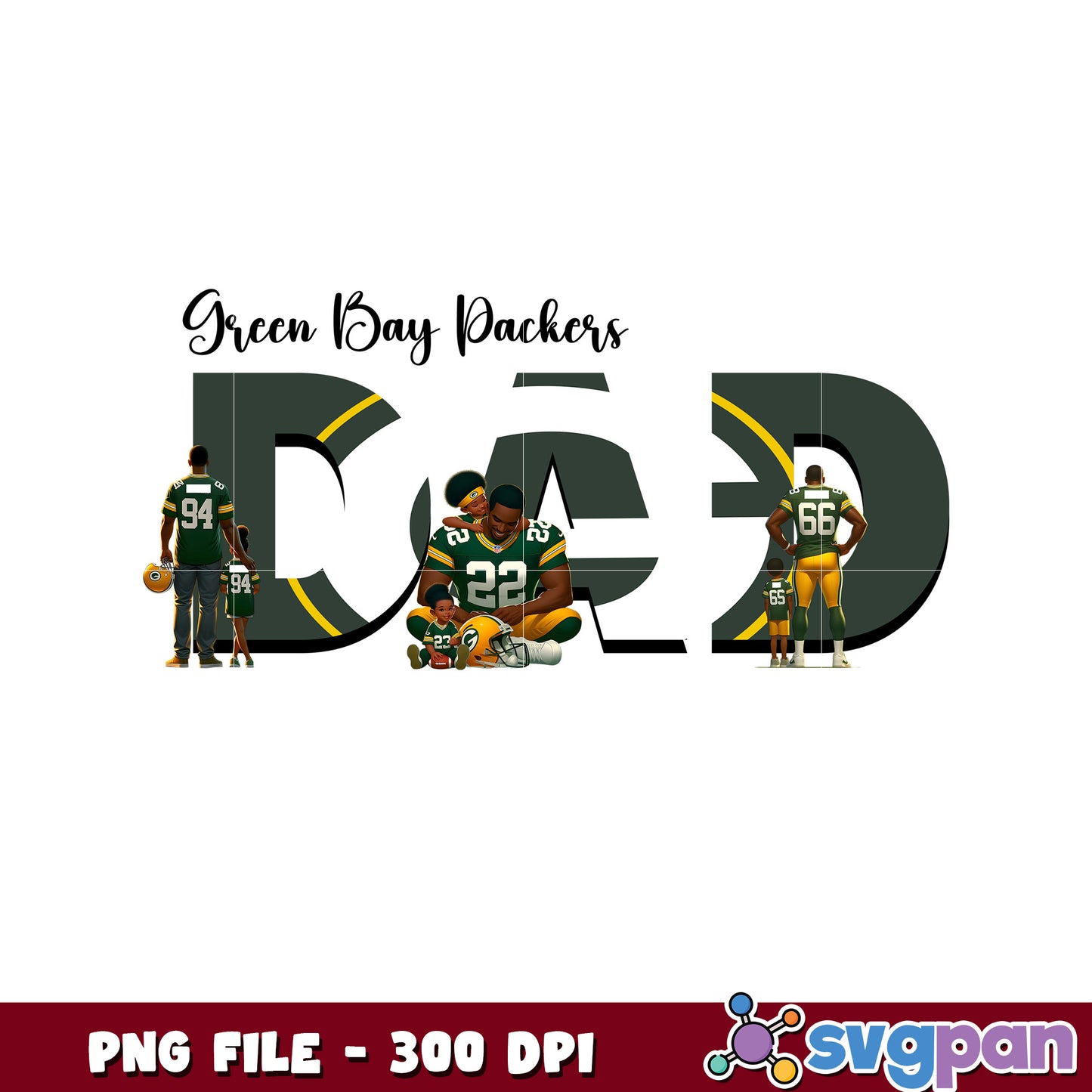 Green bay packers dad png, nfl green bay packers png, amercan football png