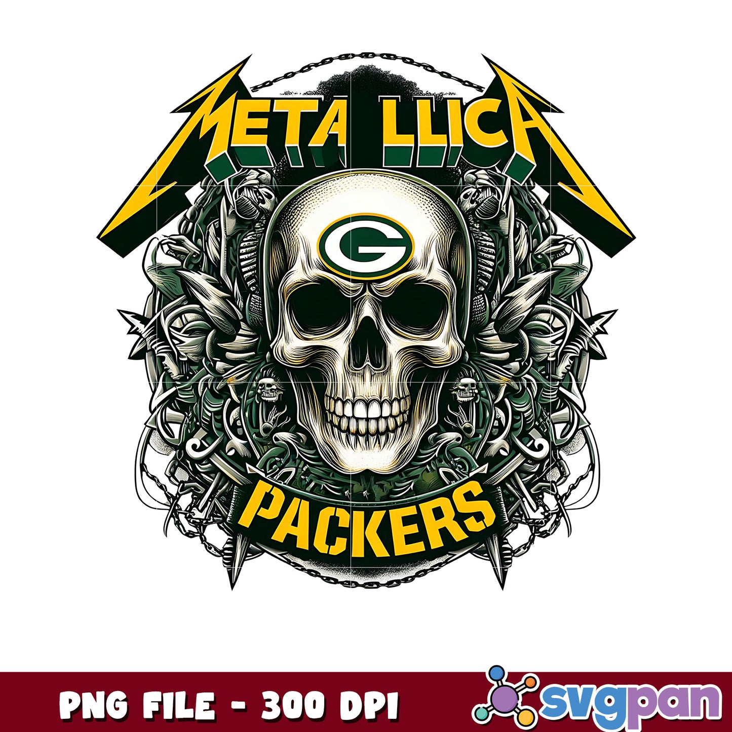 Green bay packers metallic png, nfl scores png, nfl packers png