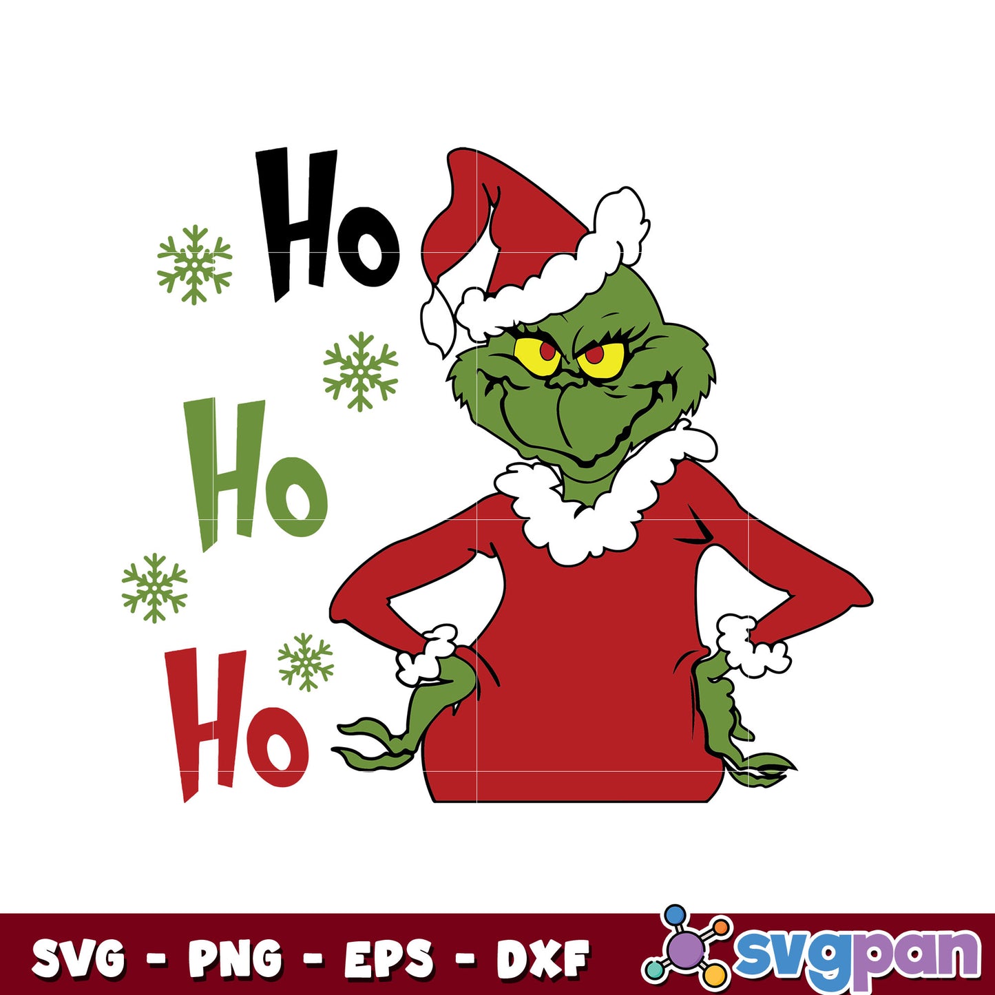 Grinch Ho Ho Ho christmas hat svg, santa christmas svg, grinch christmas svg