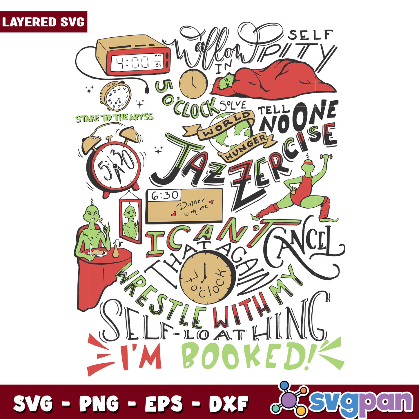 Grinch My Day Im Booked Christmas svg, grinch smile svg, grinch movie svg