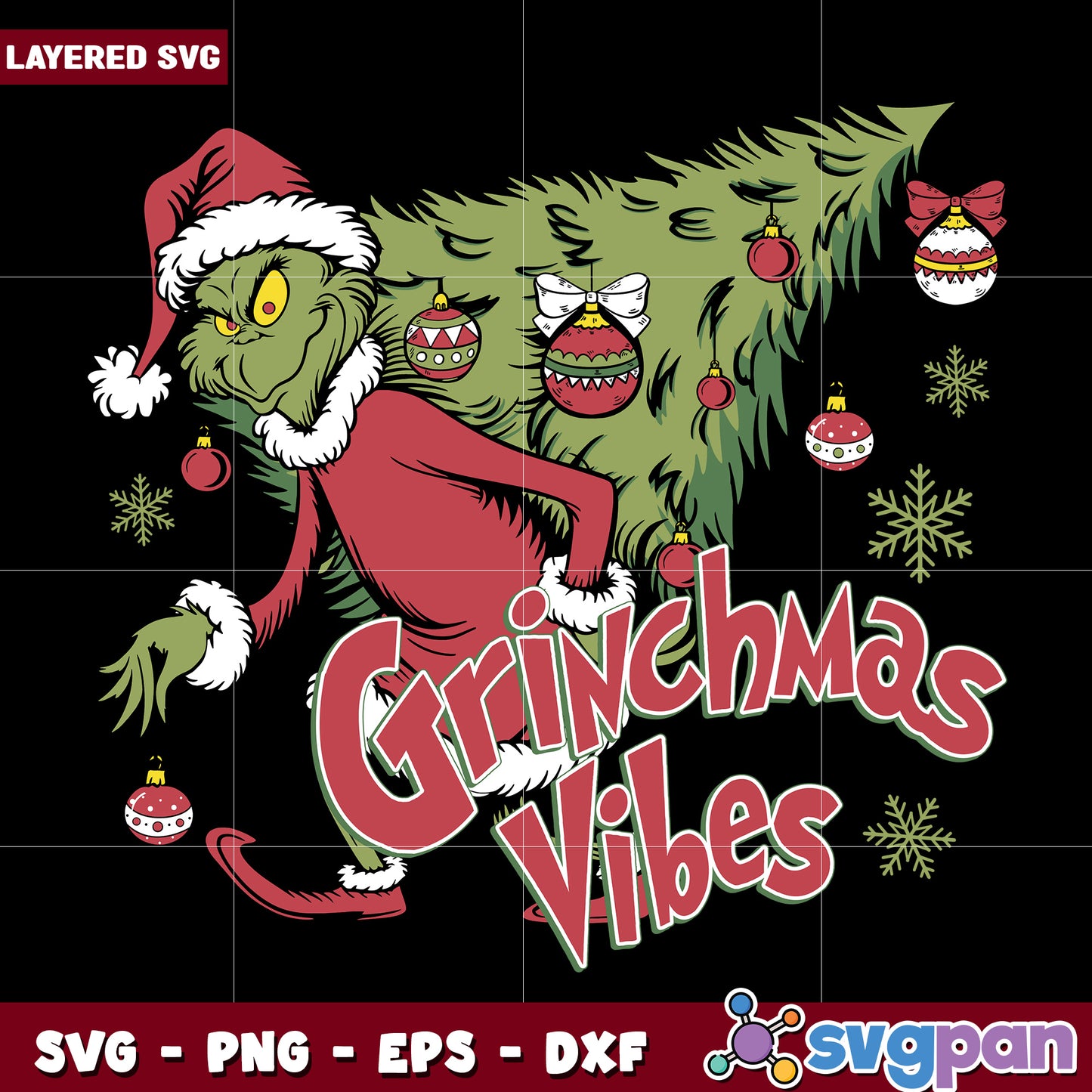Grinchmas season svg, grinch smile svg, grinch movie svg