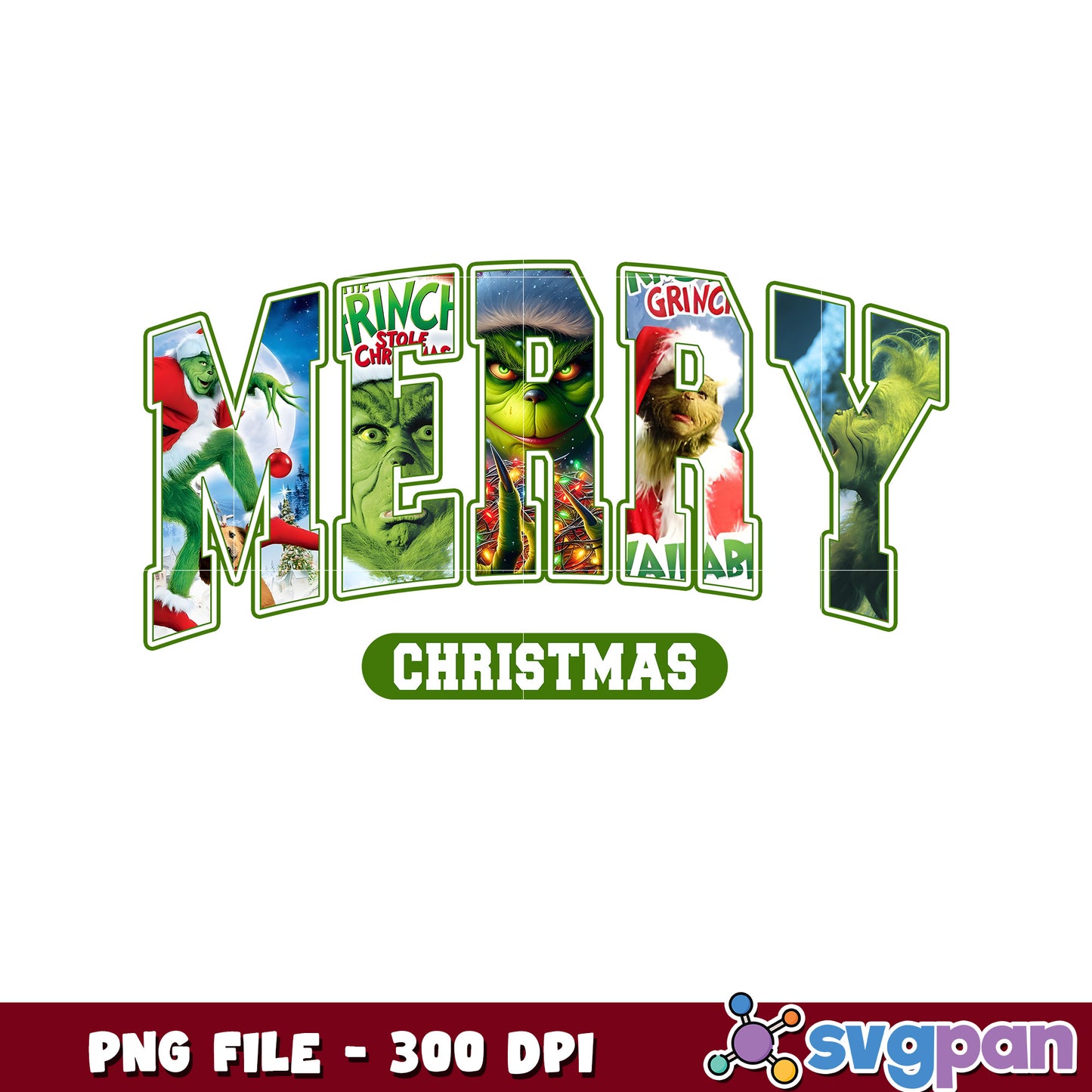 Grinch merry christmas logo png, christmas cartoons png, christmas tree png