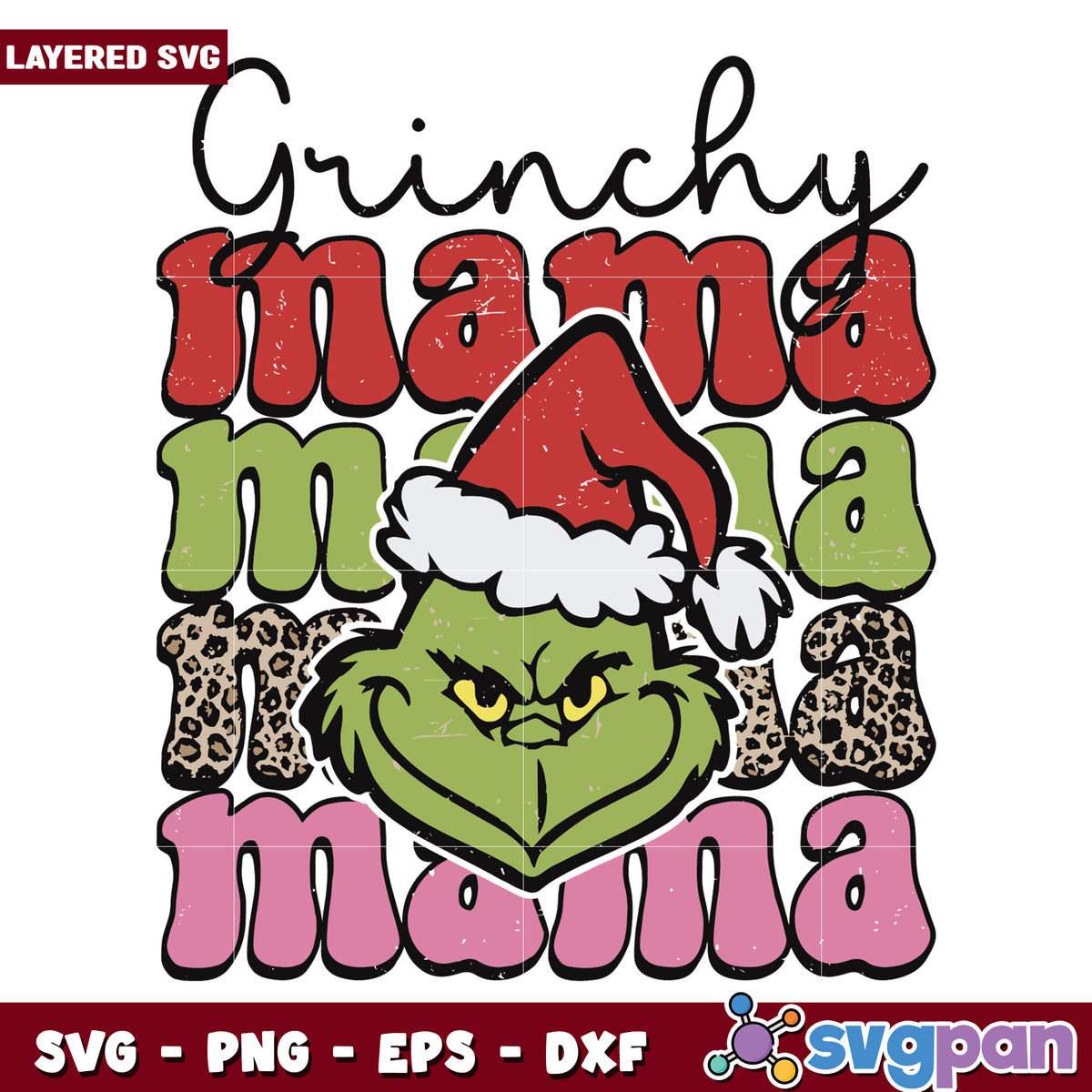 Grinchy mama svg, grinch meme svg, grinch svg