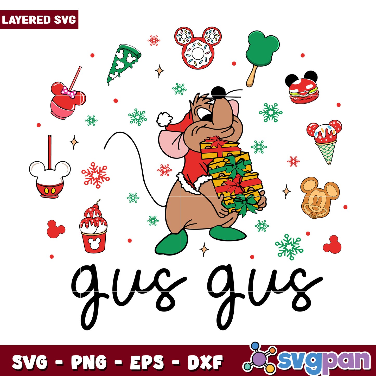 Gus gus svg, disney charatcers svg, grinch movie svg