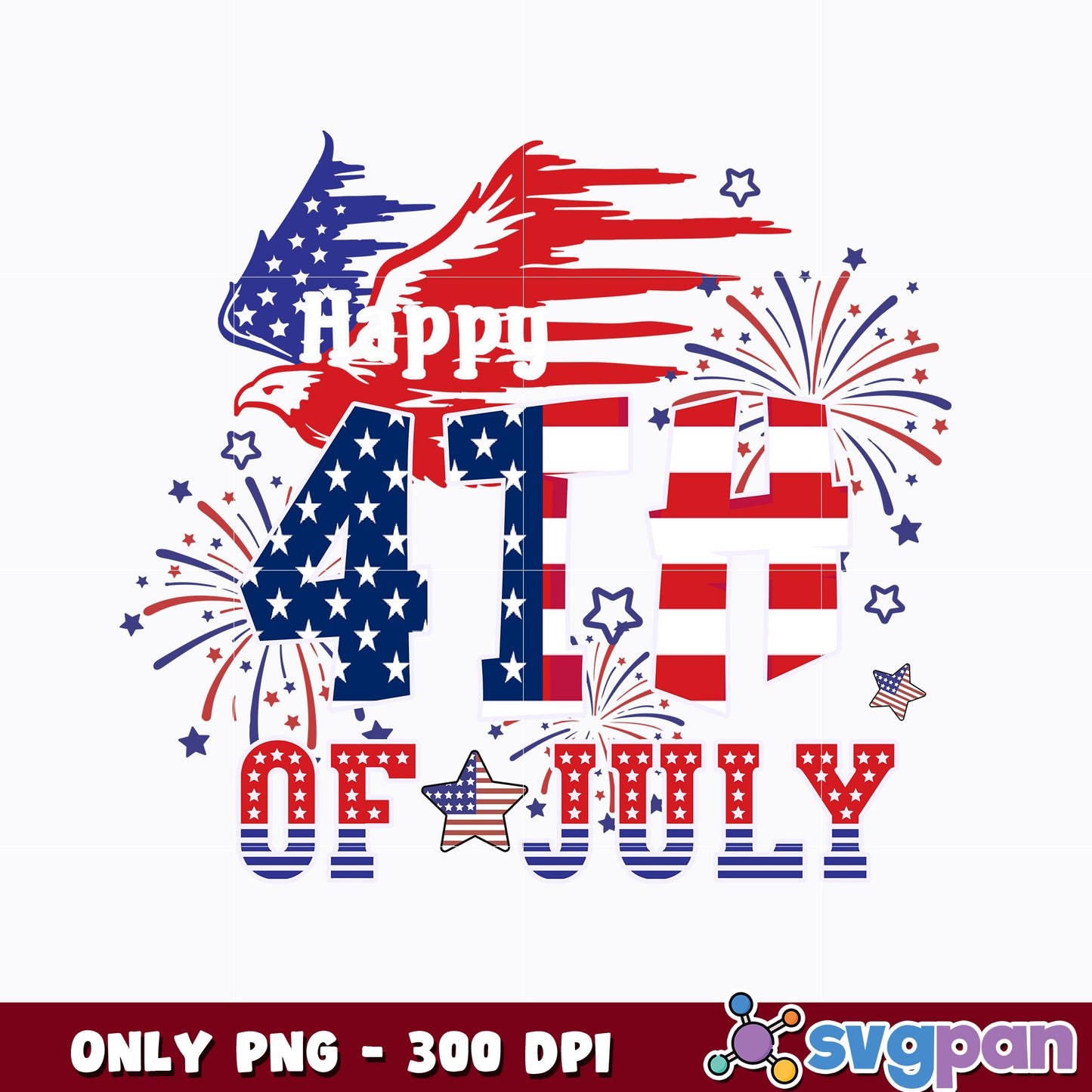 Happy 4th July American png