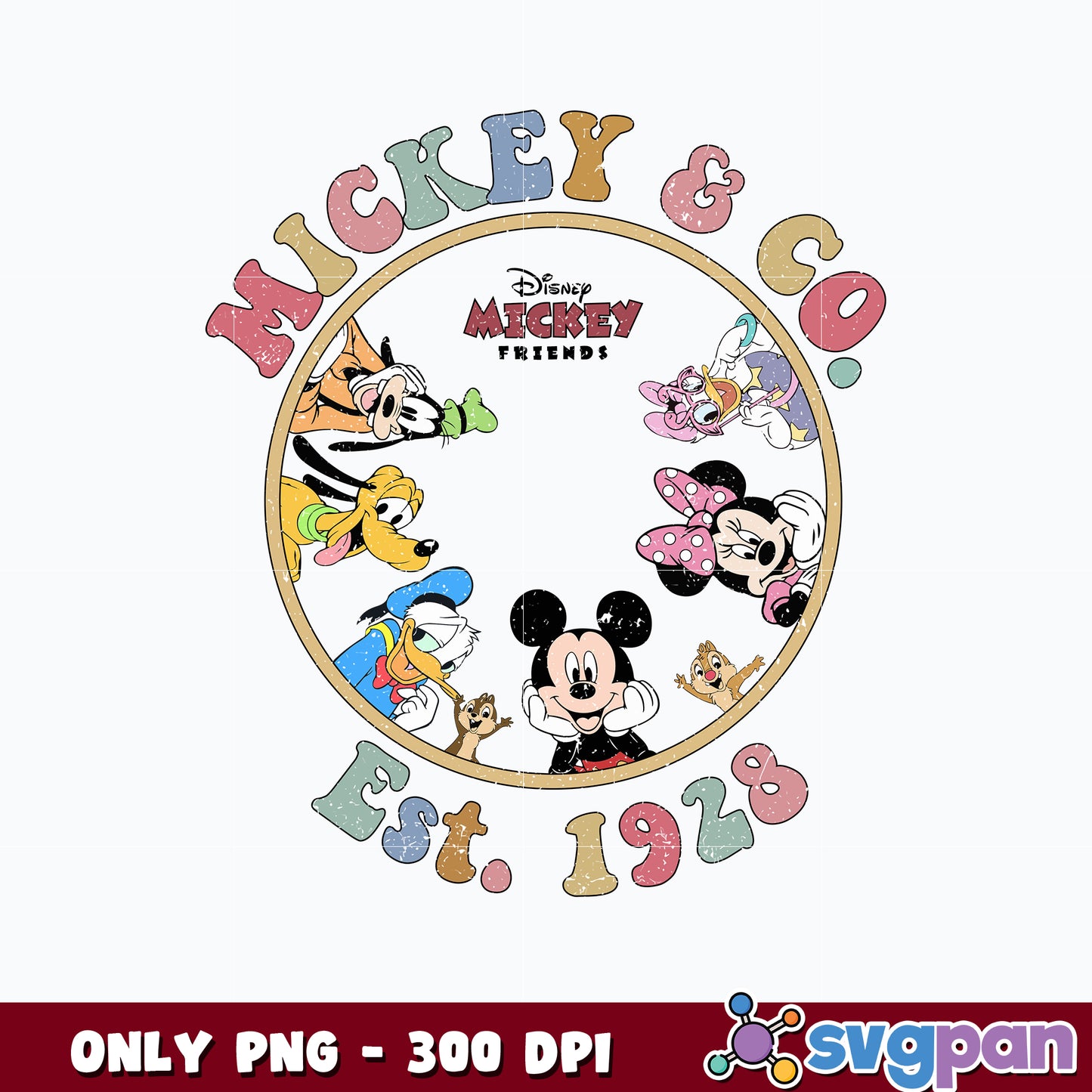 Mickey Mouse Anh Friends Png, Family Vacation png