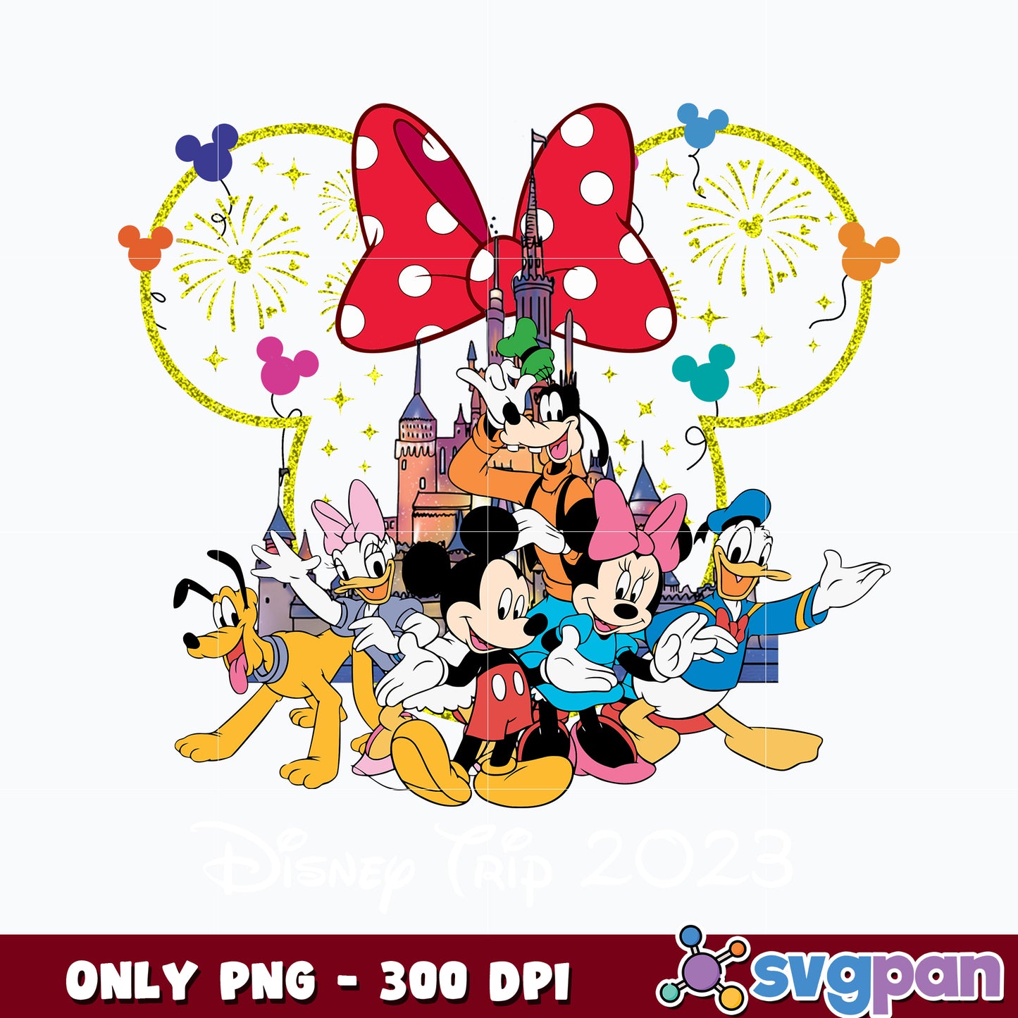 Minnie head disney trip png