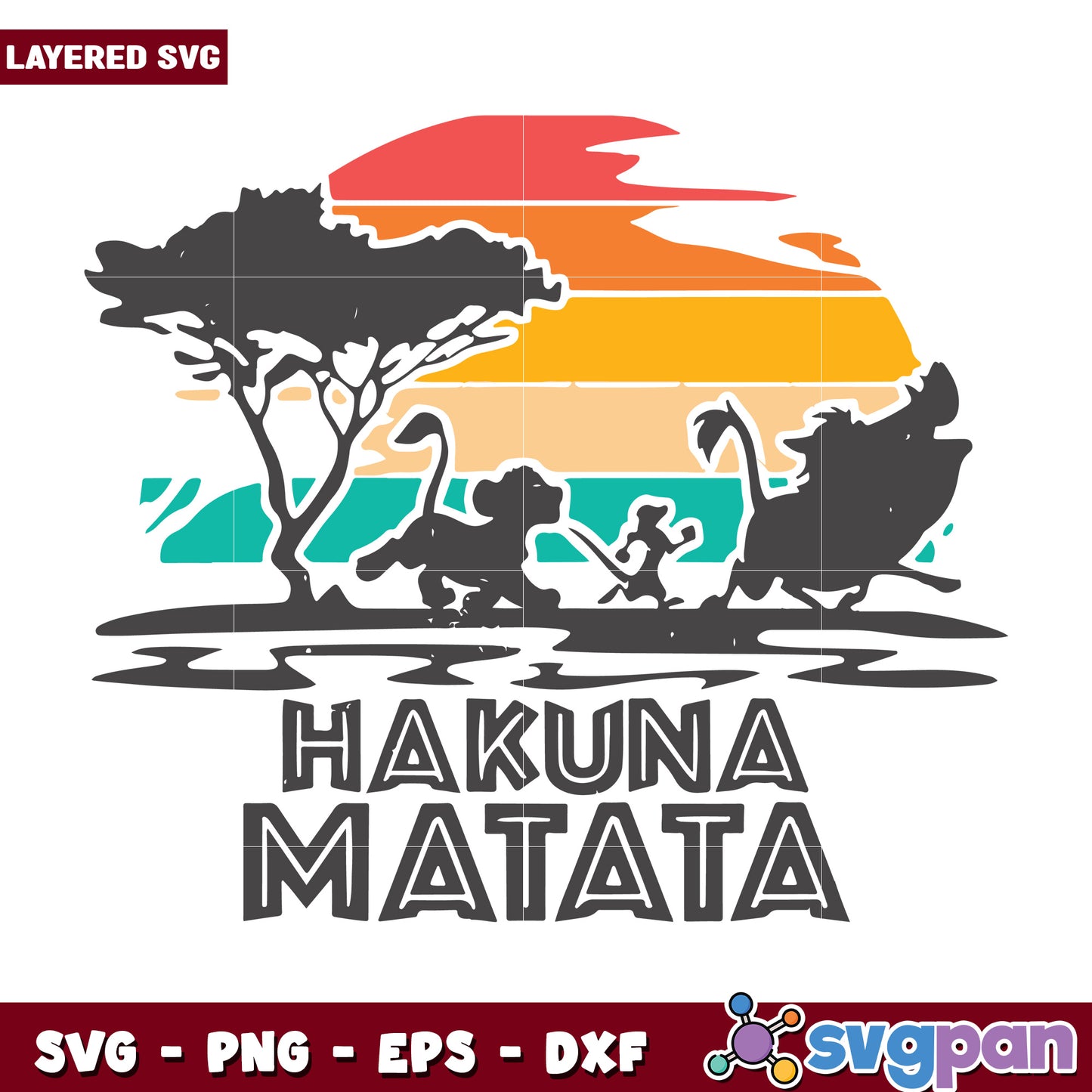 Hakuna matata design svg, disney movies svg, family vacation svg