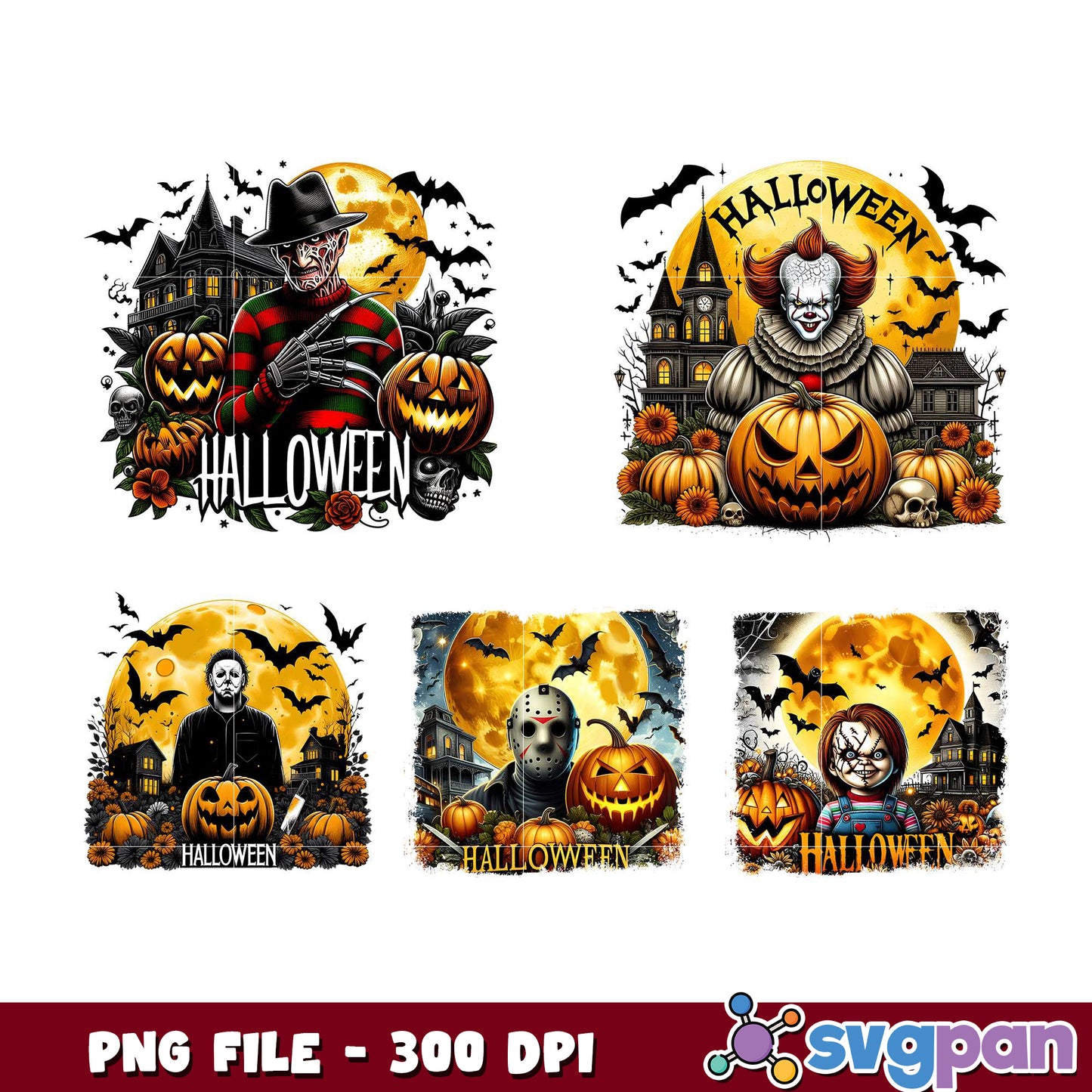 Halloween Horror Bundle PNG Graphics for Creatives