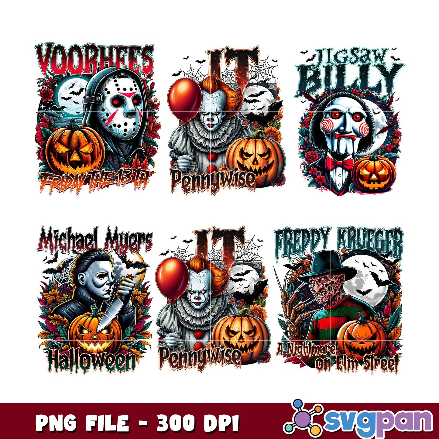 Halloween Horror Movie Bundle PNG