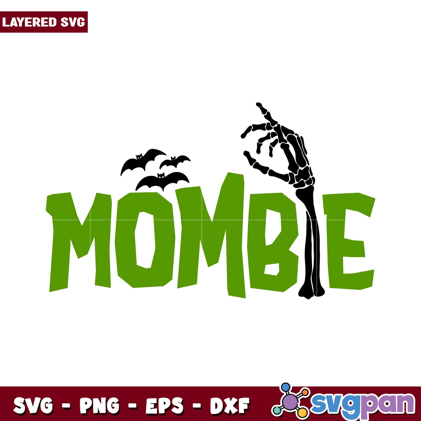 Halloween Mombie SVG Design for Fun Celebrations, Perfect for Crafts