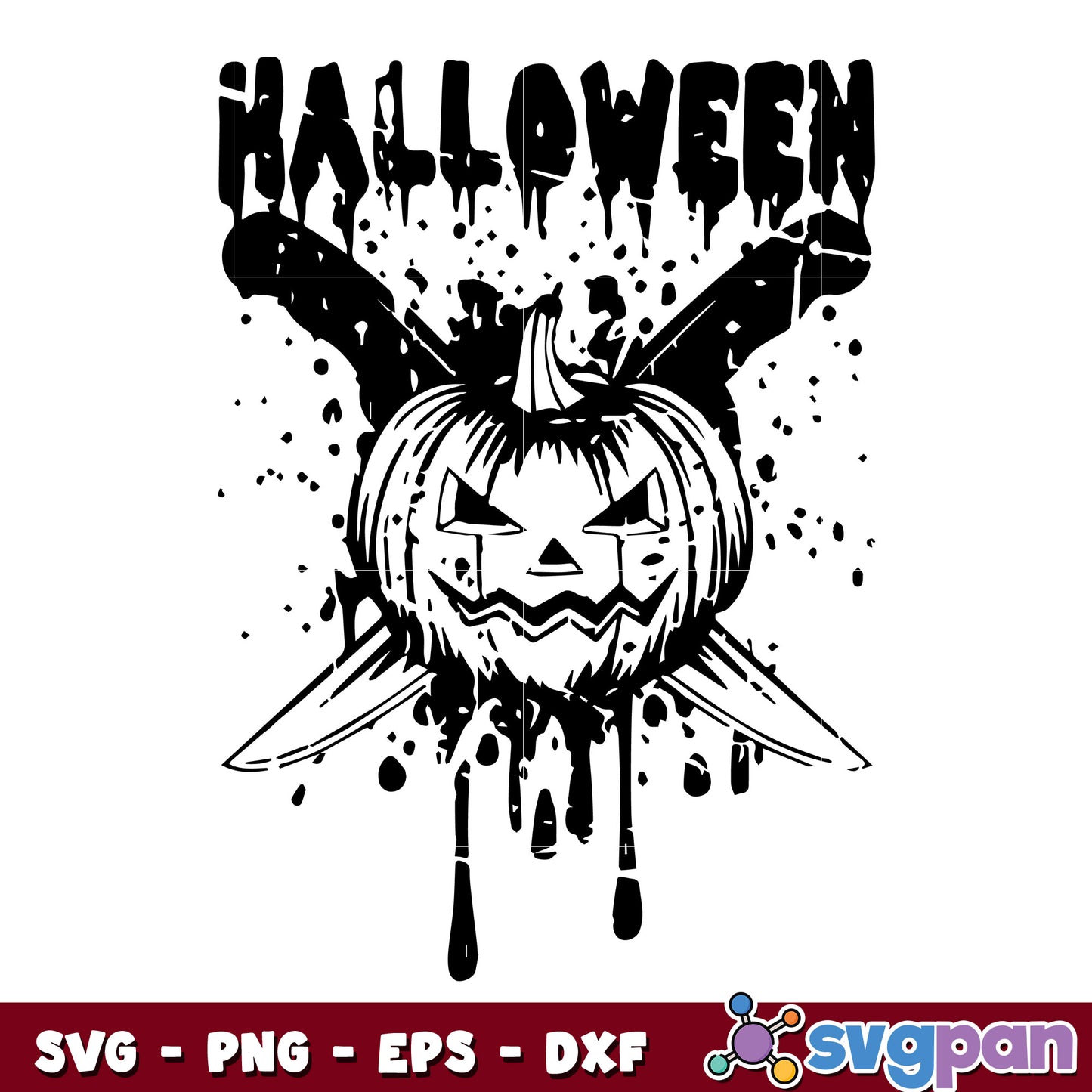 Halloween Pumpkin Knife svg