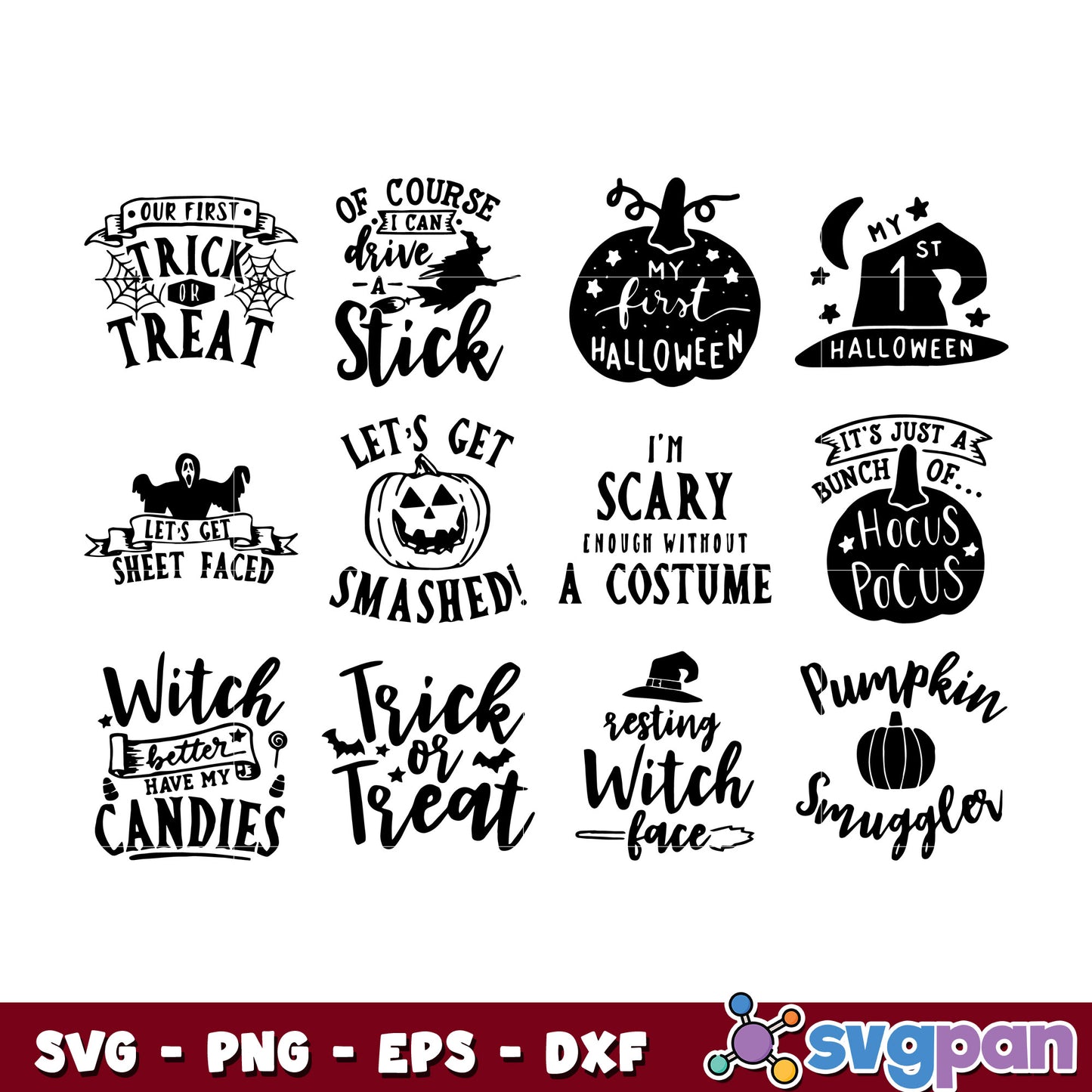 Halloween Quotes Bundle svg