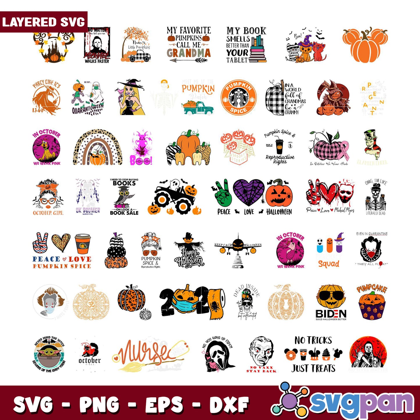 Halloween SVG Bundle 30+ Designs