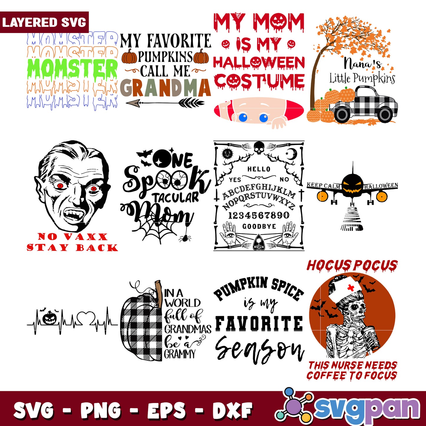 Halloween SVG Bundle Spooky Designs