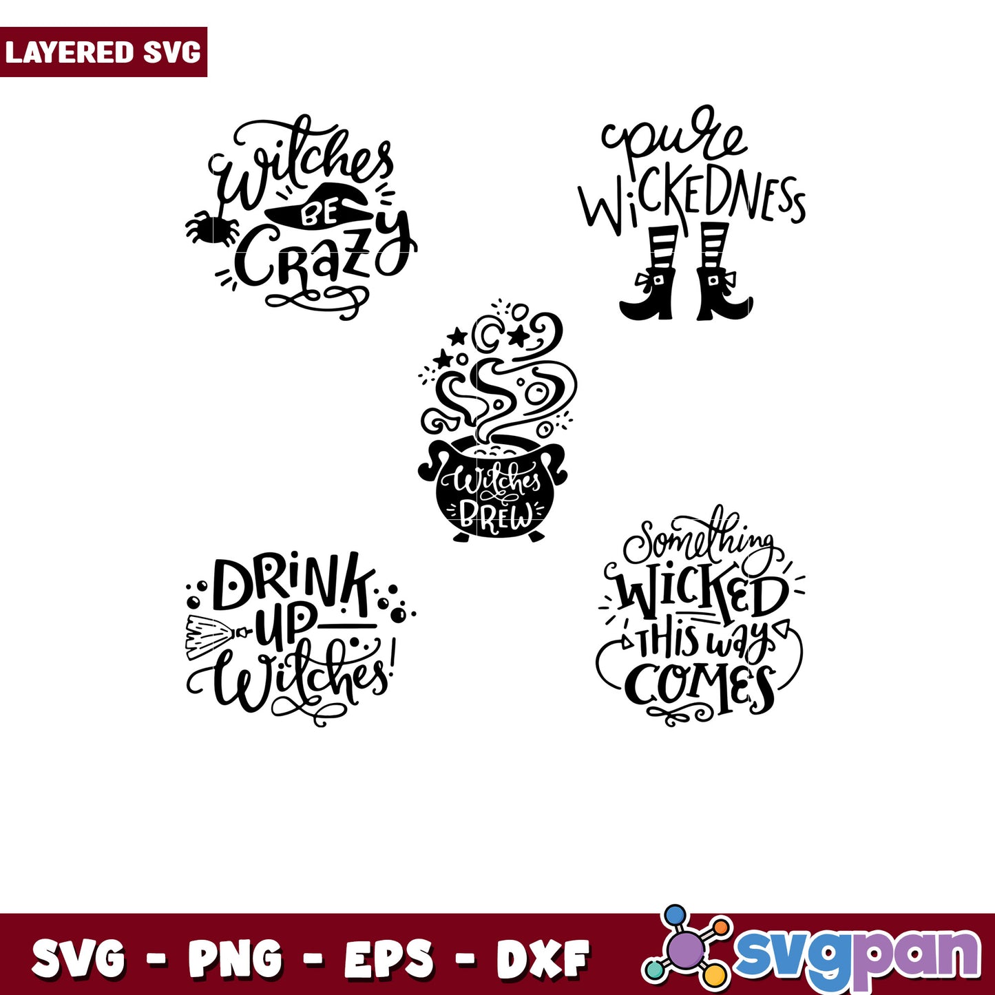 Halloween SVG Bundle Witches Brew & More