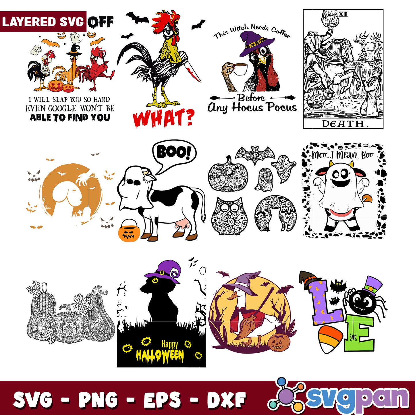 Halloween SVG Bundle for Creative Crafts and Designs