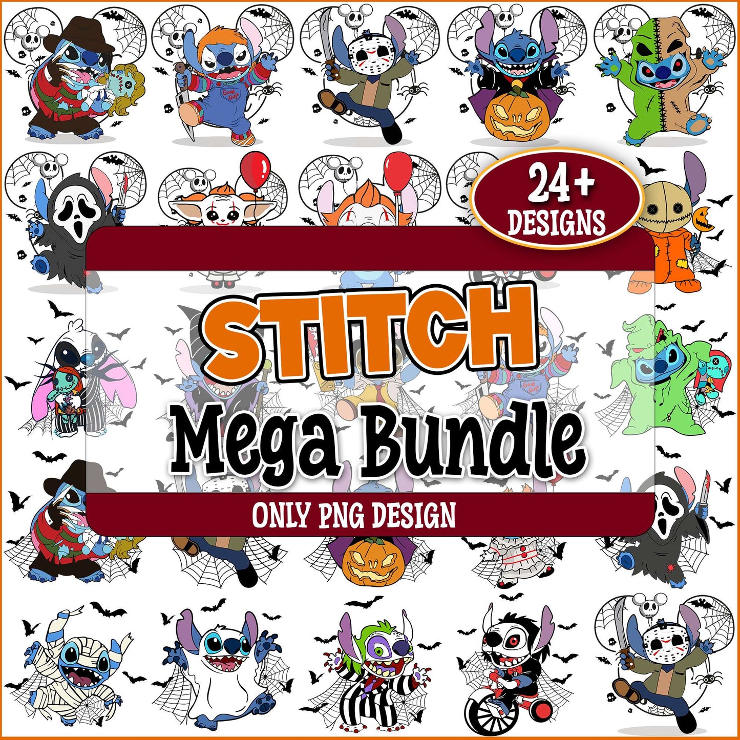 Halloween Stitch costume png bundle