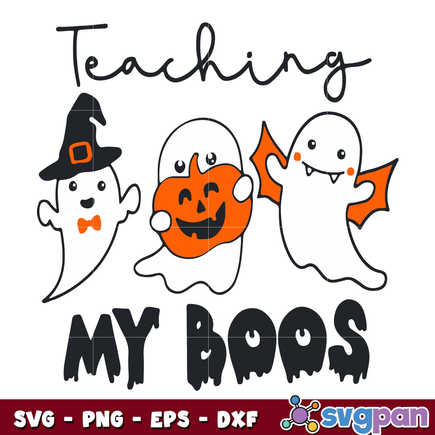 Halloween Teaching My Boo svg