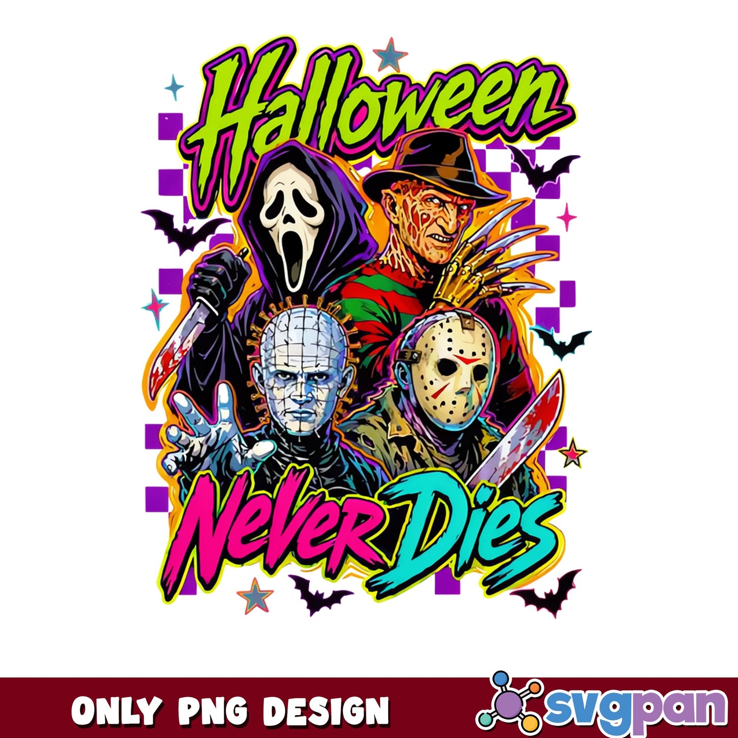 Halloween Never Dies Horror Characters PNG, Halloween PNG, Horror Movie PNG