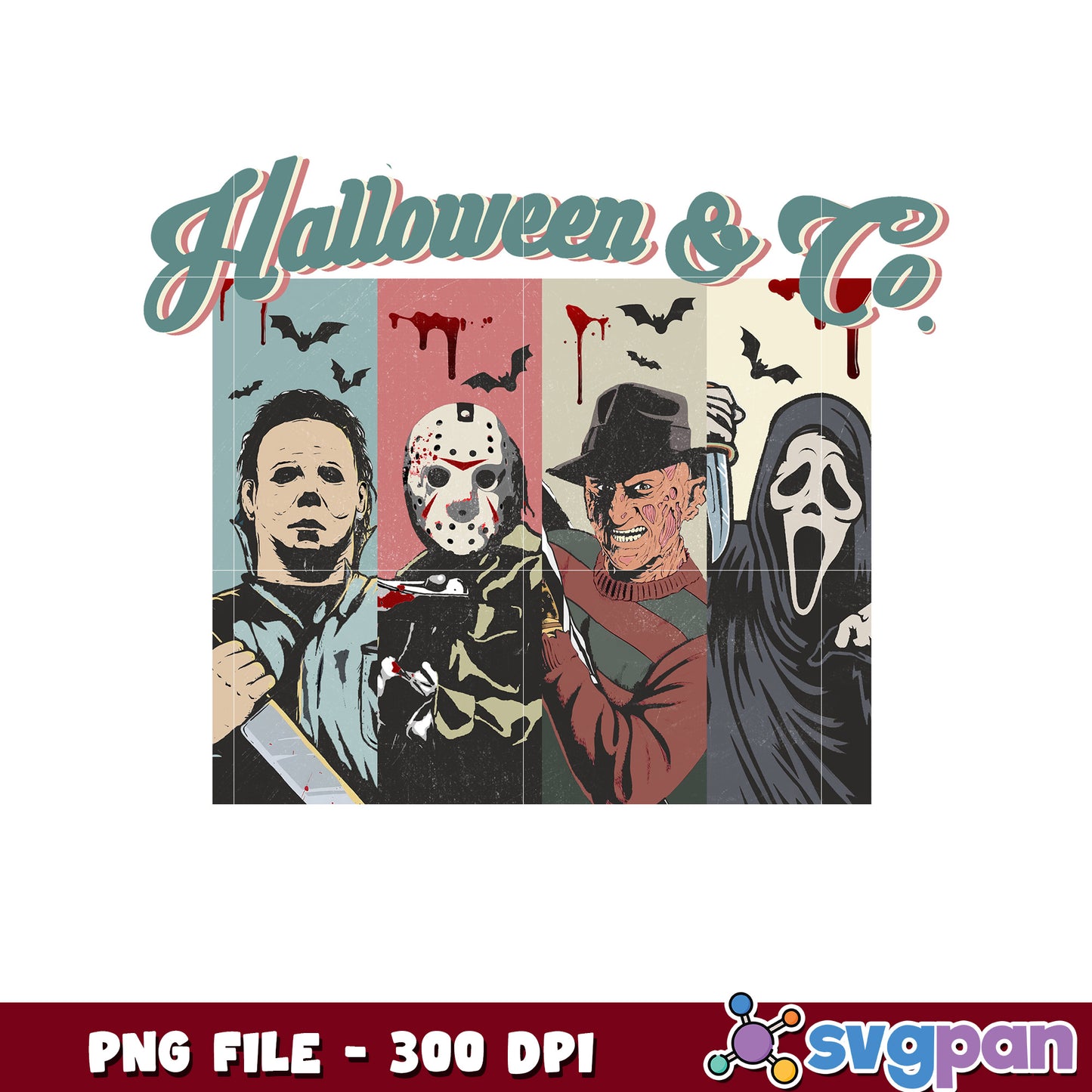 Halloween and co png, halloween design png, halloween pumpkin png