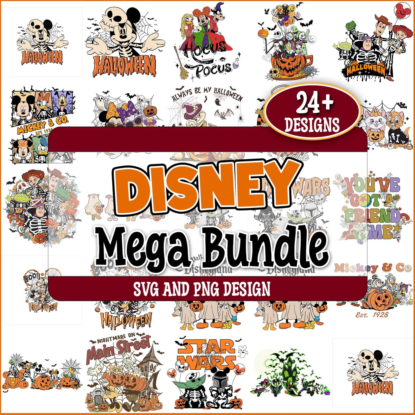 Halloween days disney svg bundle
