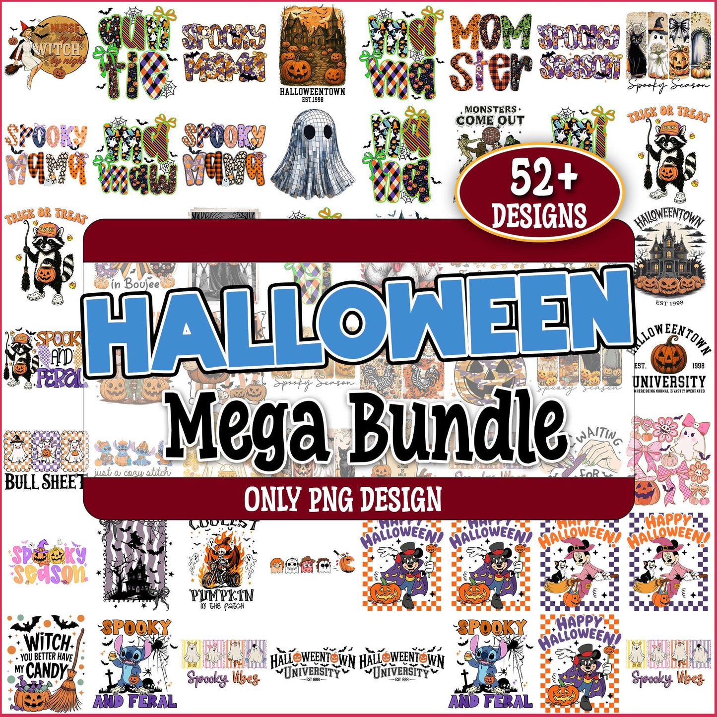 Halloween disney ver png bundle