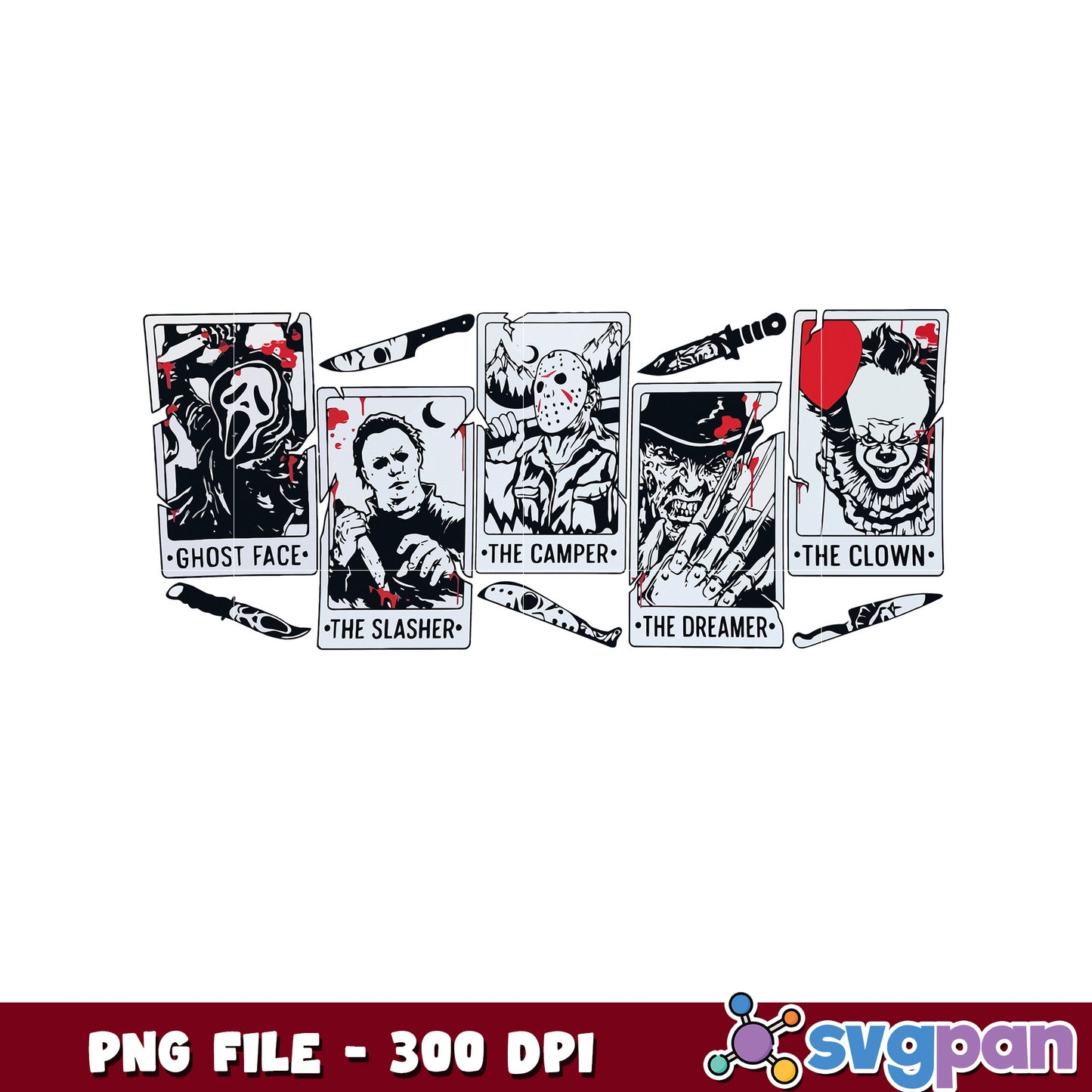 Halloween horror movie characters png, halloween cookies png, halloween horror nights png