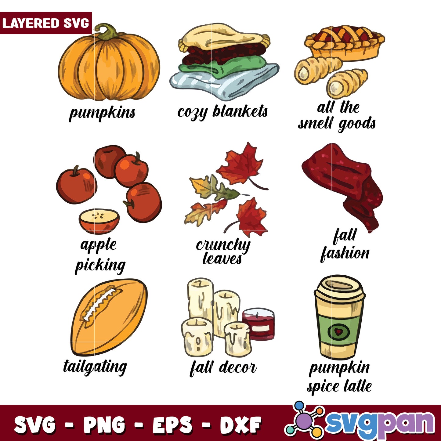 Halloween items and foods svg, halloween movies svg, spirit halloween svg
