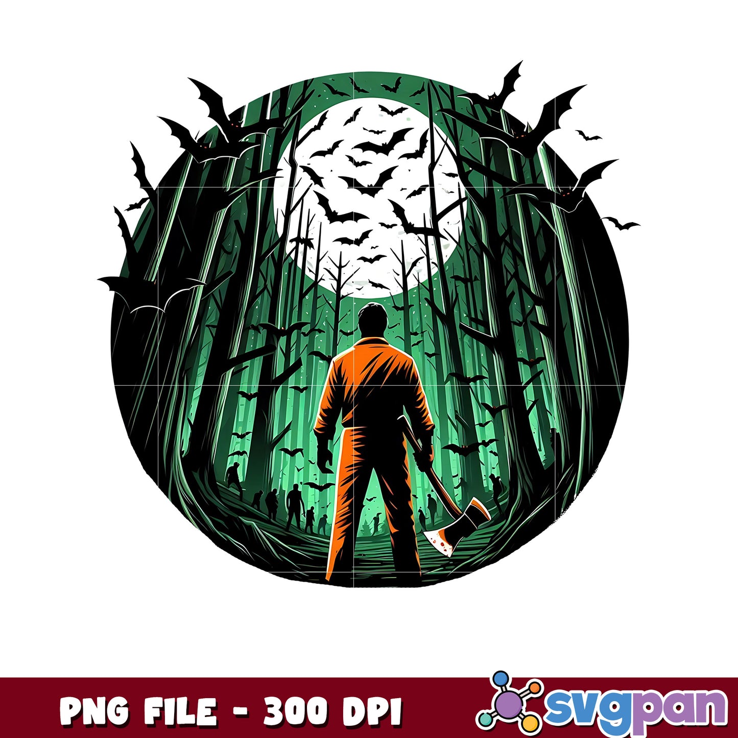 Halloween killer design png, trick or treat png, halloween holiday png