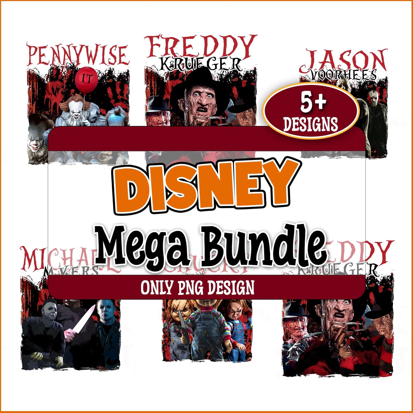 Halloween killer png bundle