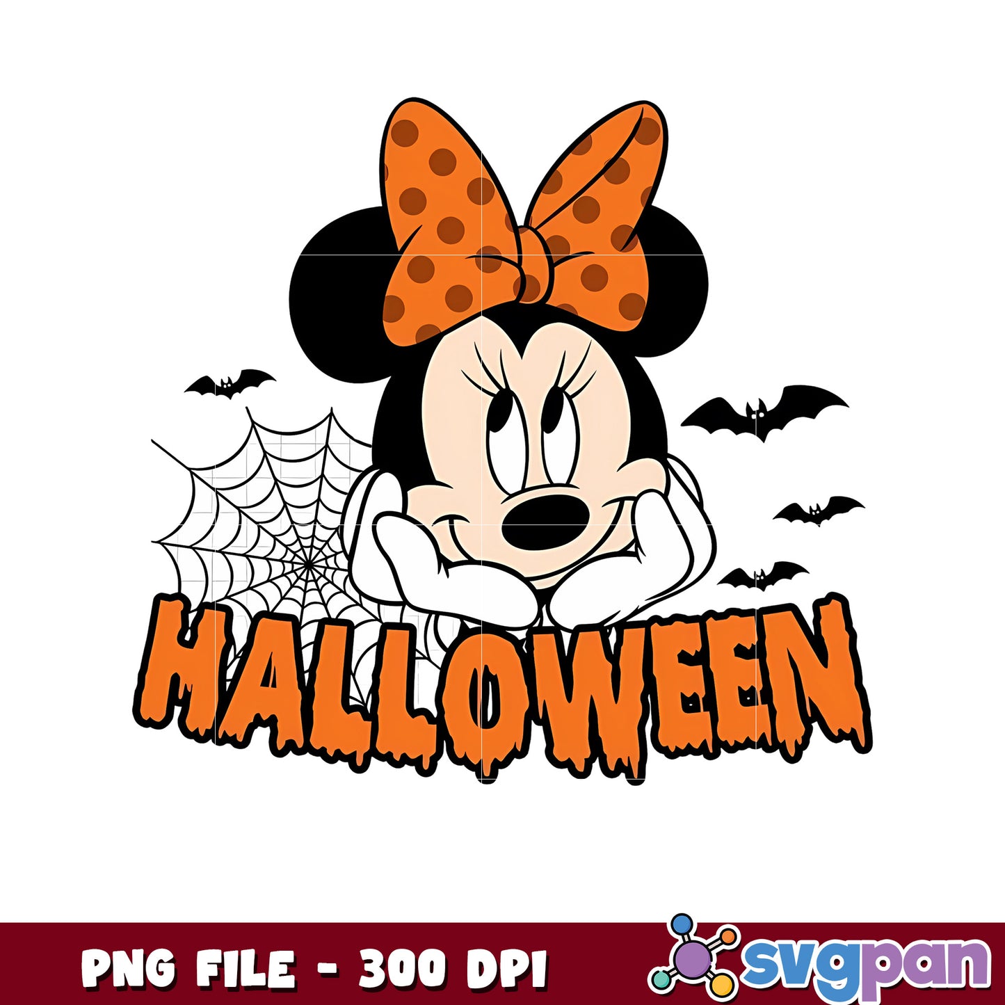 Halloween minnie decor png, spirit halloween png, halloween season png