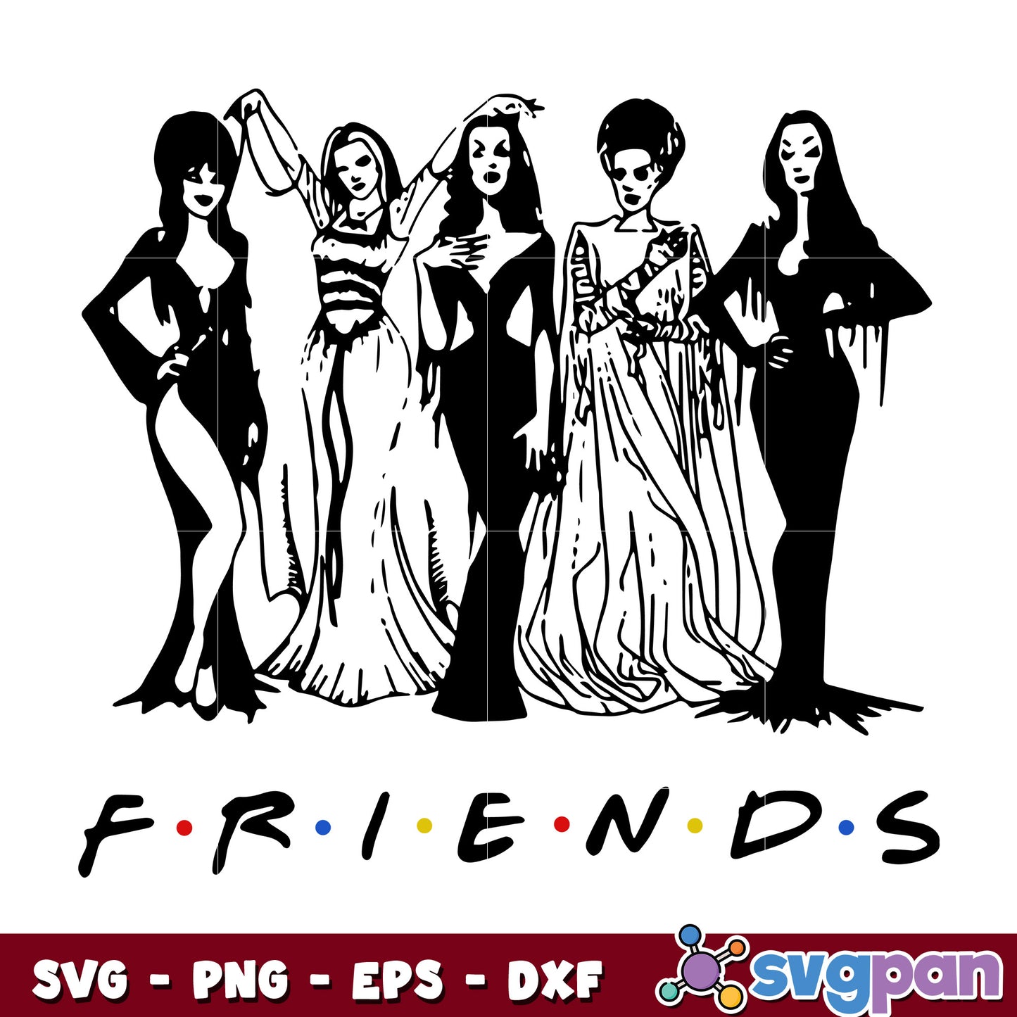 Halloween party Hocus Pocus friends tv show style Classic Ladies svg