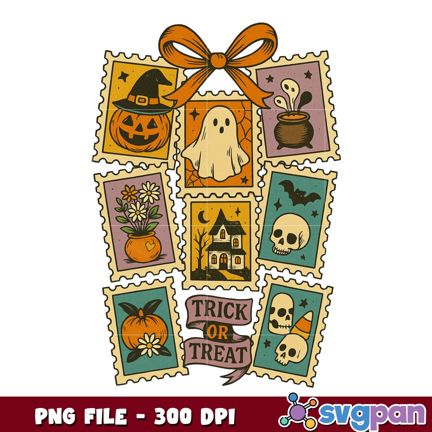 Halloween picture frame png, halloween season png, spooky halloween png