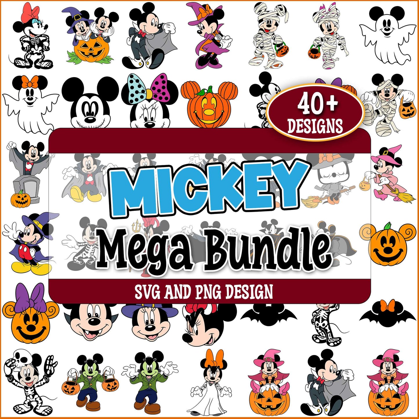 Halloween spirit mickey svg bundle