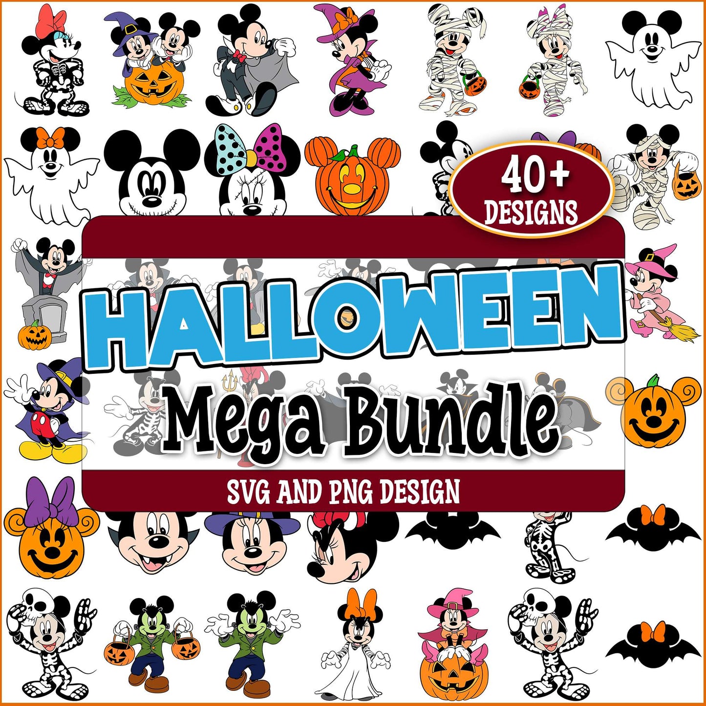 Halloween x disney svg bundle